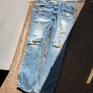 Distressed jeans